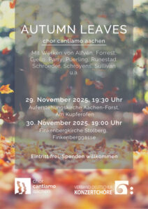 „Autumn leaves" - ein Spätherbst-Konzert